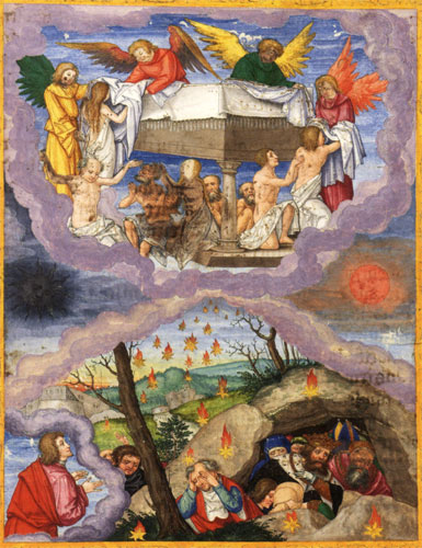 Die Eröffnung des 5. und 6. Siegels "The Opening of the 5th and 6th Seals" by Matthias Gerung, c. 1530 