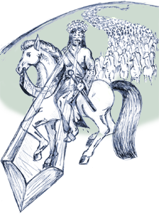 Cervantes Designs - Jesus on White Horse