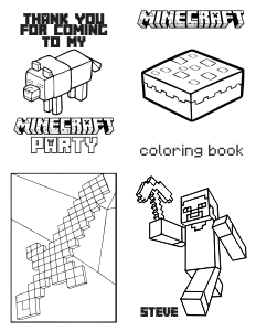 Free Download Mini Minecraft Coloring Book PDF
